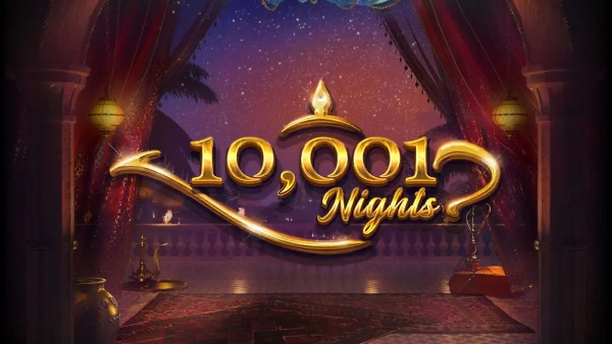 Visual detalhado e luxuoso do slot 10,001 Nights com tema oriental